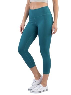 Buffbunny Teal Capri Athletic Leggings, Size Small